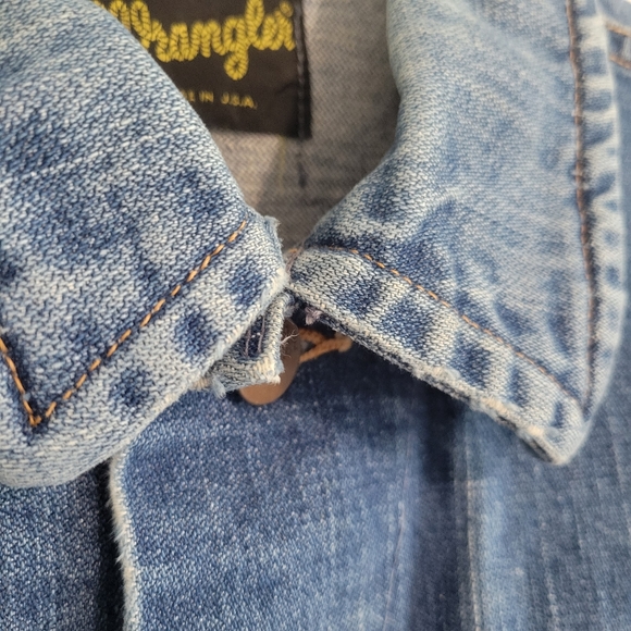 Wrangler Early 70s Vintage Denim Trucker Jacket Size 40 Incredible Condition - Picture 9 of 16